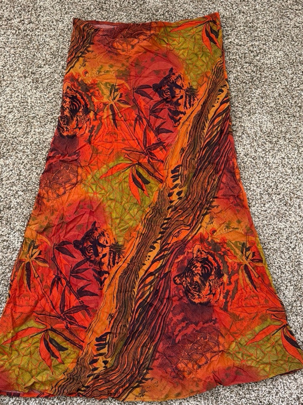 Carole Little Tiger Maxi Skirt